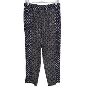 Michael Stars JORDAN Pull On Pants Women’s S Black Multi Print Rayon Flowy